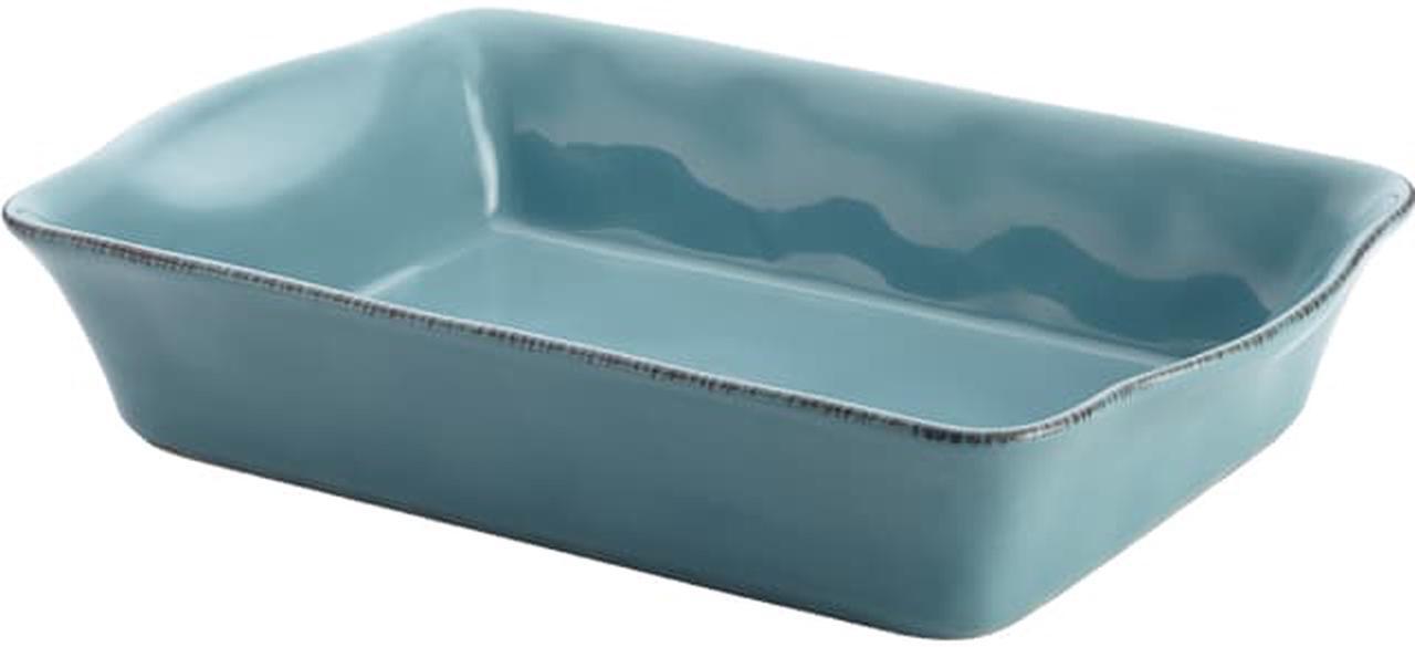Main image of Rachael Ray Cucina Stoneware 9-Inch x 13-Inch Rectangular Baker, Agave Blue