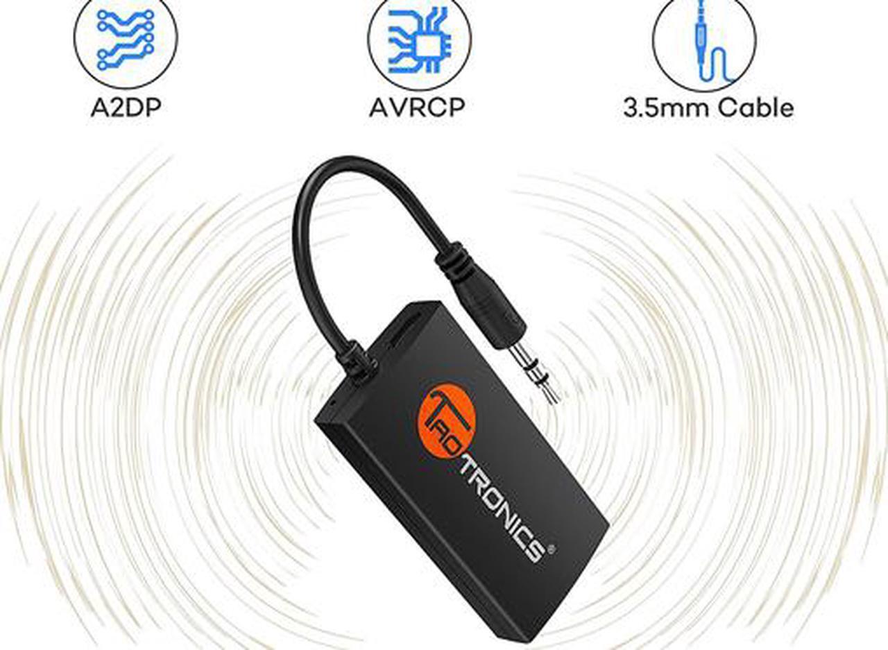 Alt view image 4 of 4 - TaoTronics Wireless Portable Bluetooth Transmitter (Connected to 3.5mm / RCA Audio Devices, Paired with Bluetooth Headphones Speakers, TV Ears) TT-BA01