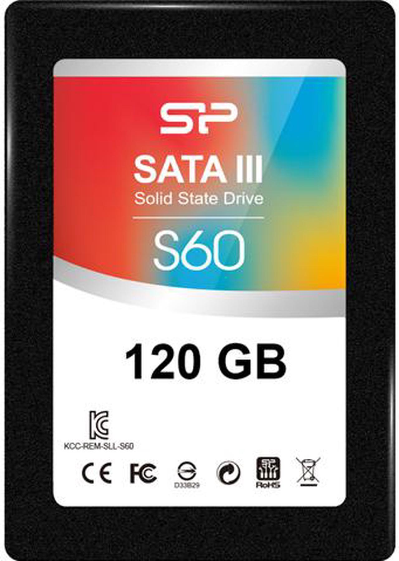 Main image of Silicon Power Slim S60 2.5" 120GB SATA III MLC Internal Solid State Drive (SSD) SP120GBSS3S60S25