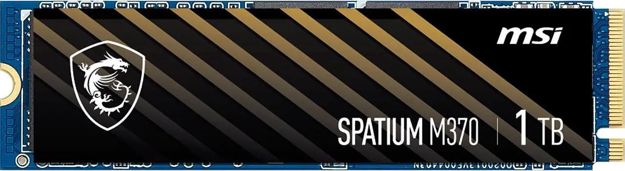 Main image of MSI SPATIUM Series M.2 2280 1TB PCI-Express 3.0 x4, NVMe 1.3 3D NAND Internal Solid State Drive (SSD) M370