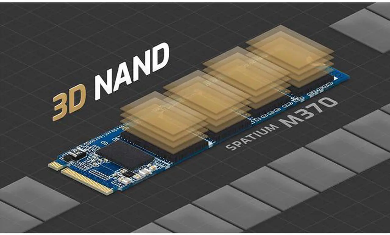 Alt view image 8 of 12 - MSI SPATIUM Series M.2 2280 1TB PCI-Express 3.0 x4, NVMe 1.3 3D NAND Internal Solid State Drive (SSD) M370