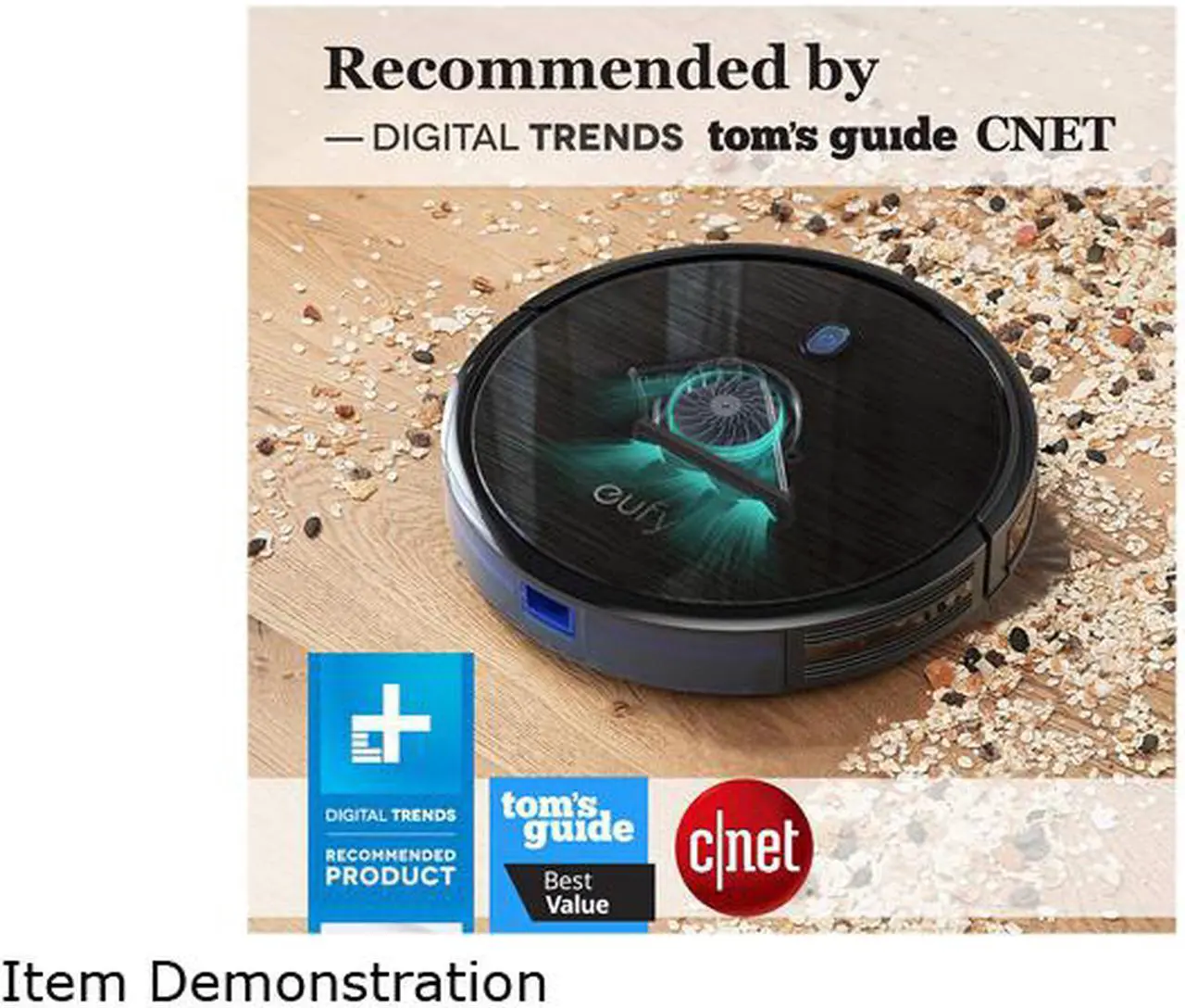 Alt view image 6 of 6 - eufy Boost IQ RoboVac 11S (Slim), 1300Pa Strong Suction, Super Quiet, Self-Charging Robotic Vacuum Cleaner, Cleans Hard Floors to Medium-Pile Carpets (Black)