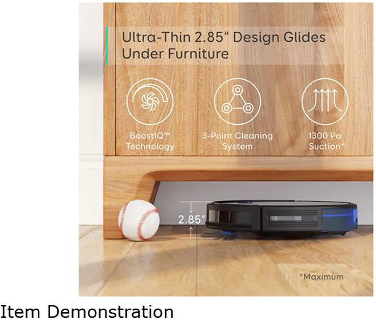 Alt view image 7 of 6 - eufy Boost IQ RoboVac 11S (Slim), 1300Pa Strong Suction, Super Quiet, Self-Charging Robotic Vacuum Cleaner, Cleans Hard Floors to Medium-Pile Carpets (Black)