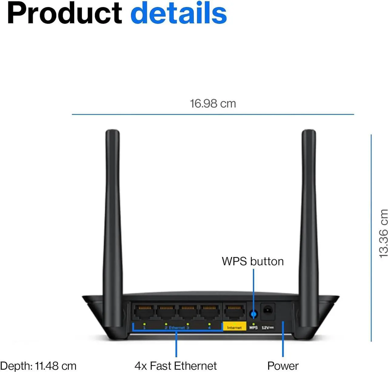 Alt view image 5 of 5 - Linksys E5350 WiFi 5 Dual-Band AC1000 Router, East Setup, Reliable WiFi Connections and WiFi Speeds