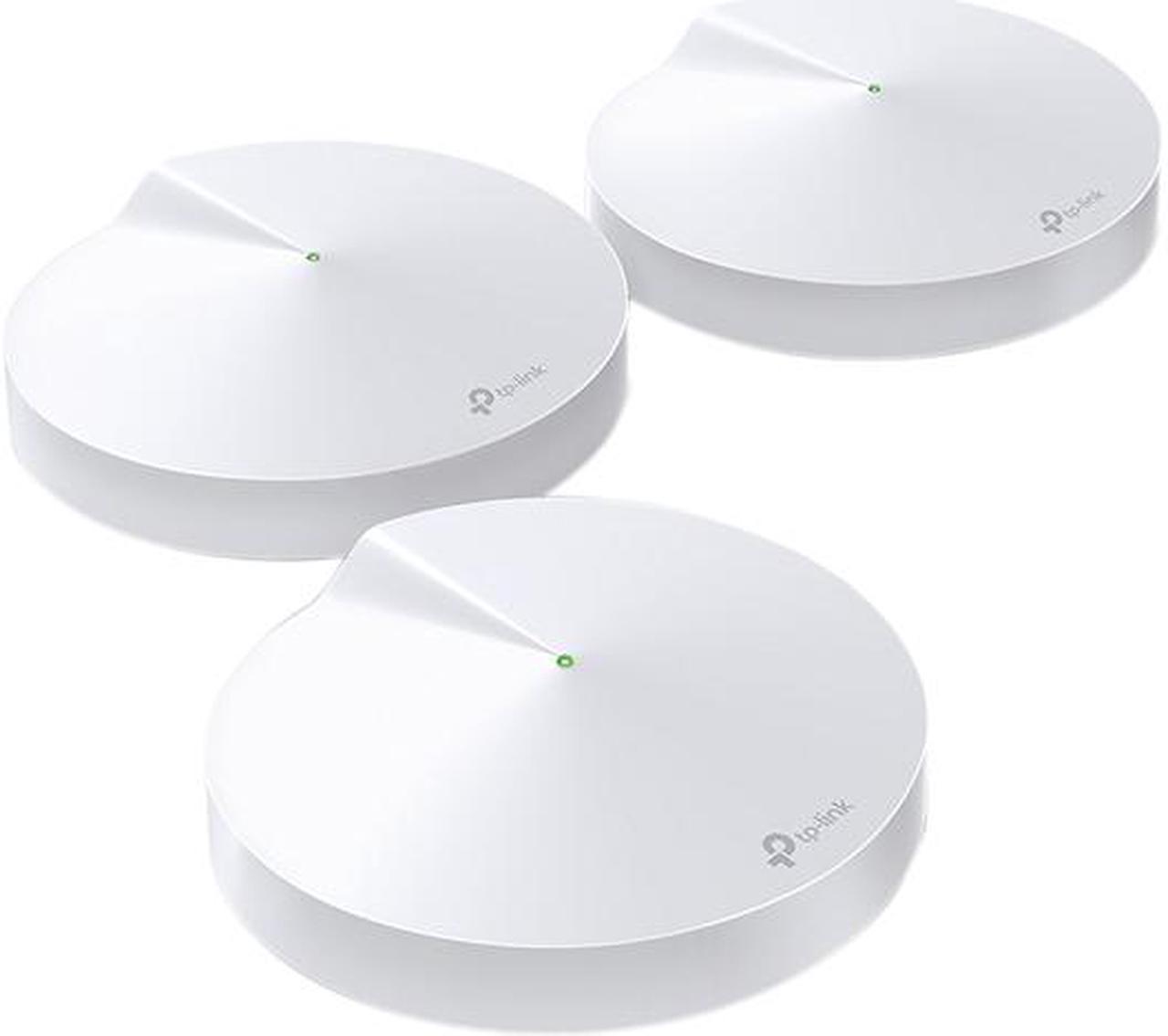 TP-Link Deco M5(3-Pack) AC1300 Whole Home Mesh Wi-Fi System, Up to 5,500 sq. ft. Whole Home Coverage and 100+ Devices,WiFi Router/Extender Replacement, Anitivirus