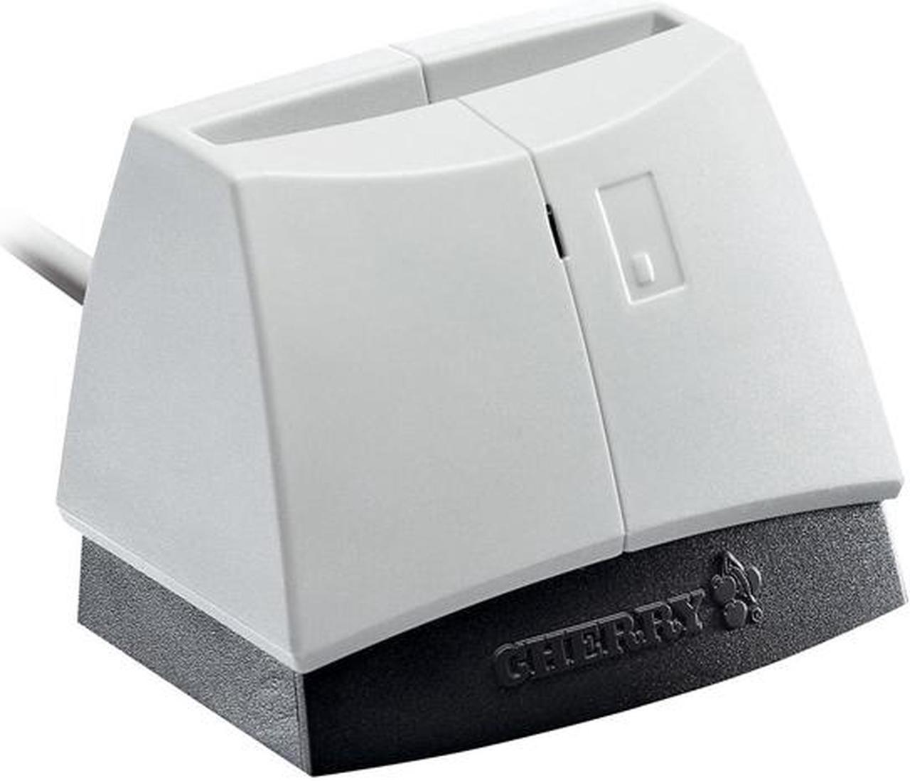 Cherry ST-1144UB Pale Grey With Black Base, Pcsc, Emv Smart Card Reader, Usb, Cac And Fips, 201 Certified, Taa Compliant