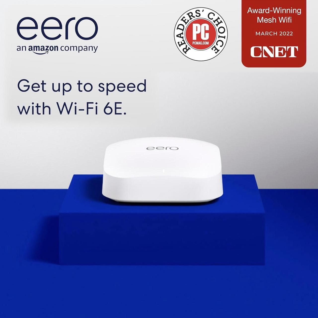 Main image of eero Pro 6E AXE5400 Tri-Band Mesh Wi-Fi 6E Router
