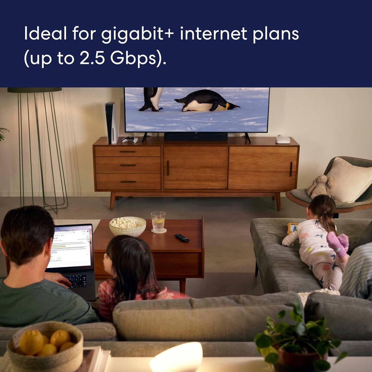 Alt view image 3 of 7 - eero Pro 6E AXE5400 Tri-Band Mesh Wi-Fi 6E Router