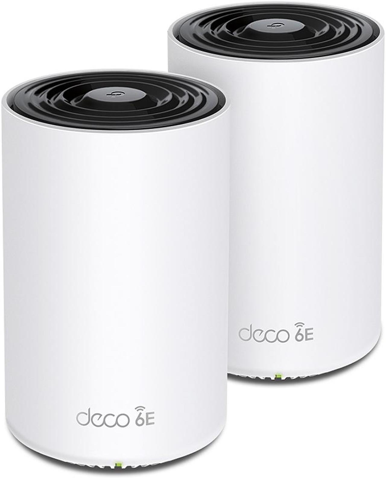 TP-Link Deco AXE5400 Tri-Band WiFi 6E Mesh System(Deco XE75) - Covers up to 5500 Sq.Ft, Replaces WiFi Router and Extender, AI-Driven Mesh, New 6GHz Band, 2-Pack