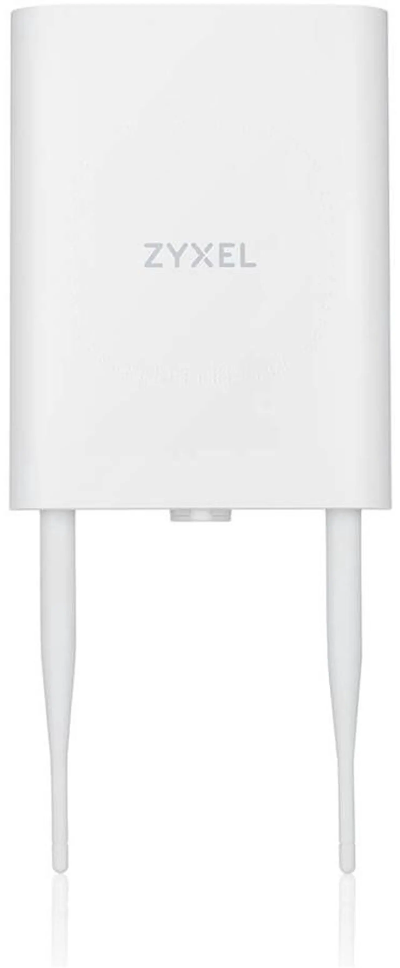 Main image of ZyXEL WiFi 6 AX1800 Wireless Gigabit Outdoor Access Point, IP55 Rated, Mesh, Seamless Roaming & MU-MIMO, WPA3-PSK Security, Cloud, App or Direct Management, PoE+ Injector Included, NWA55AXE