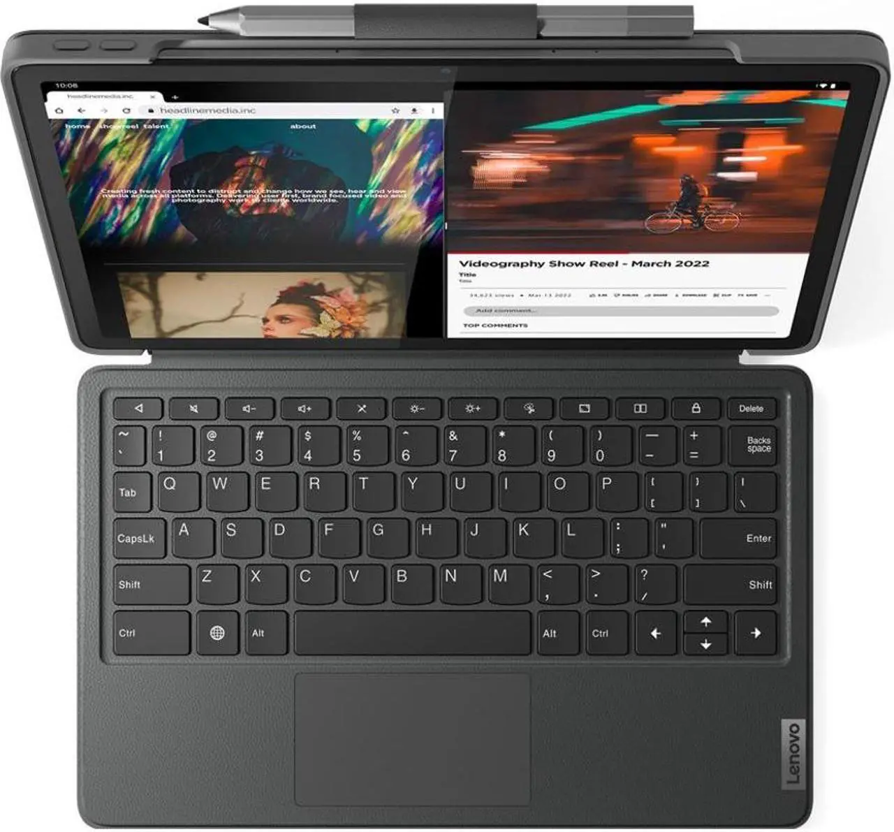 Alt view image 9 of 10 - Lenovo Tab P11 Gen 2 Tablet - 11.5" - Octa-core (Cortex A76 Dual-core (2 Core) 2.20 GHz + Cortex A55 Hexa-core (6 Core) 2 GHz) - 4 GB RAM - 64 GB Storage - Android 12L - MediaTek MT8781 Helio G99