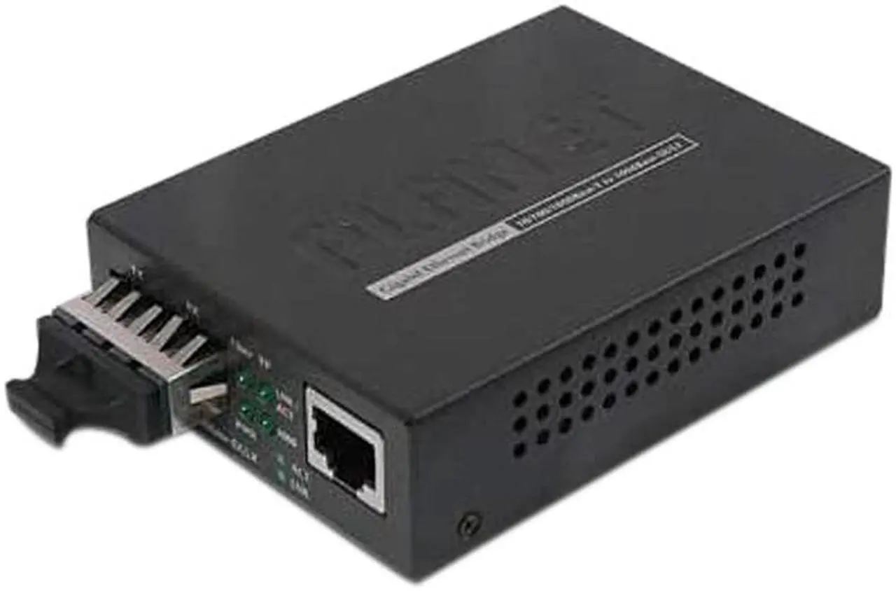 Main image of PLANET GT-802S 10/100/1000Base-T to 1000LX Gigabit Media Converter (SM, SC, 10 km)