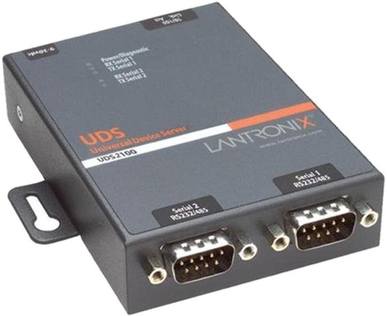 Main image of Lantronix ED2100002-01 Lantronix 2-Port Secure Serial (RS232/ RS422/ RS485) to IP Ethernet Device Server; Up to 256-bit AES encryption; SSH/SSL/TLS Enterprise Security with PKI; International 110-240