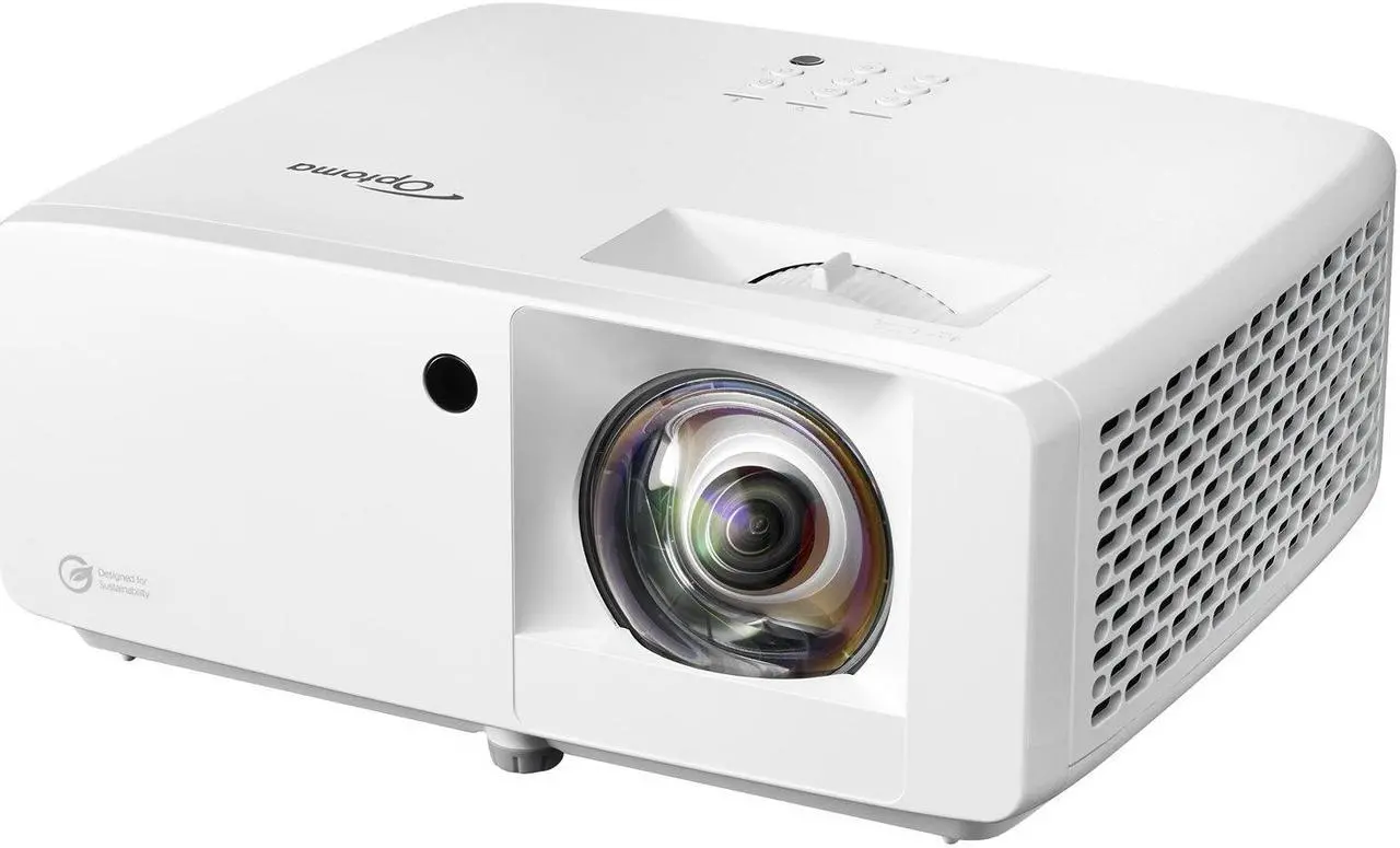 Alt view image 3 of 12 - Optoma UHZ35ST Eco-friendly compact high brightness 4K UHD laser projector | 3,500 Lumens for Lights-On Viewing | 240Hz Refresh Rate and Ultra-Low 4.4ms Response Time