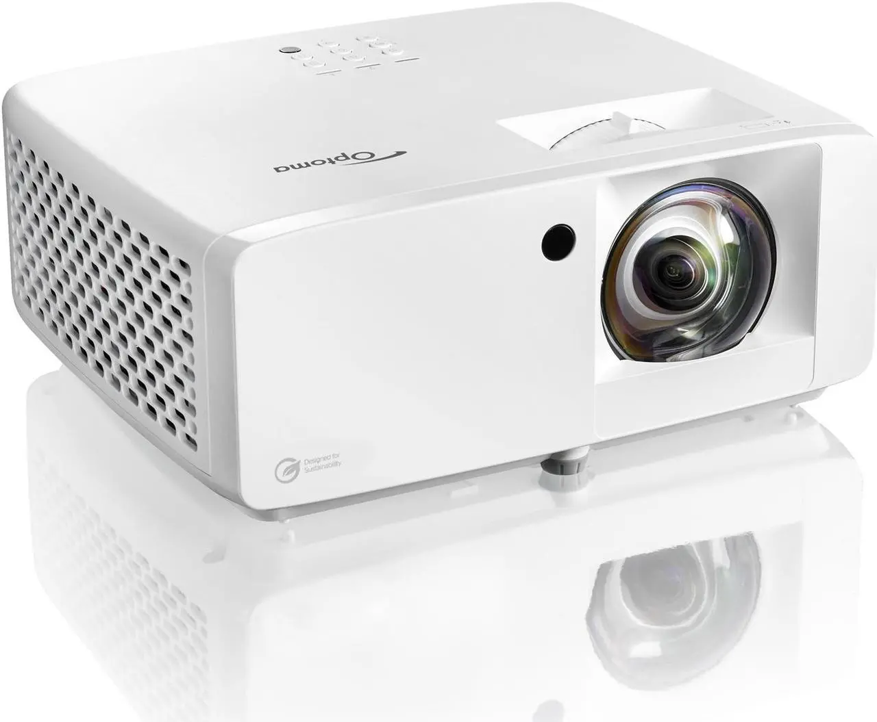 Alt view image 8 of 12 - Optoma UHZ35ST Eco-friendly compact high brightness 4K UHD laser projector | 3,500 Lumens for Lights-On Viewing | 240Hz Refresh Rate and Ultra-Low 4.4ms Response Time
