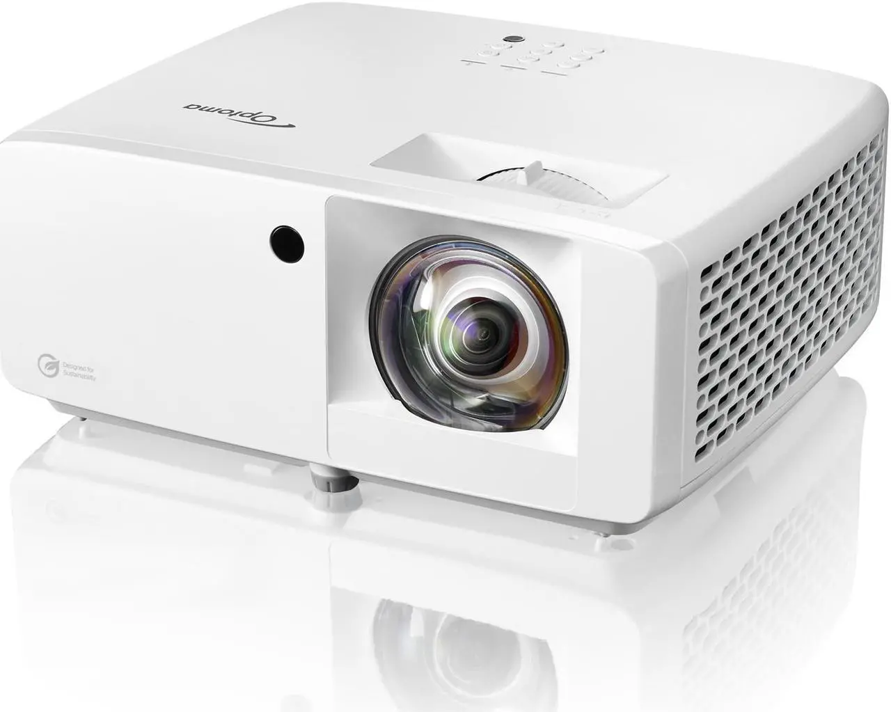 Alt view image 9 of 12 - Optoma UHZ35ST Eco-friendly compact high brightness 4K UHD laser projector | 3,500 Lumens for Lights-On Viewing | 240Hz Refresh Rate and Ultra-Low 4.4ms Response Time
