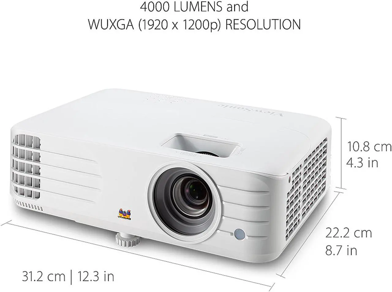 Alt view image 4 of 6 - ViewSonic PG706WU 4000 Lumens WUXGA Projector with RJ45 LAN Control Vertical Keystoning and Optical Zoom for Home and Office
