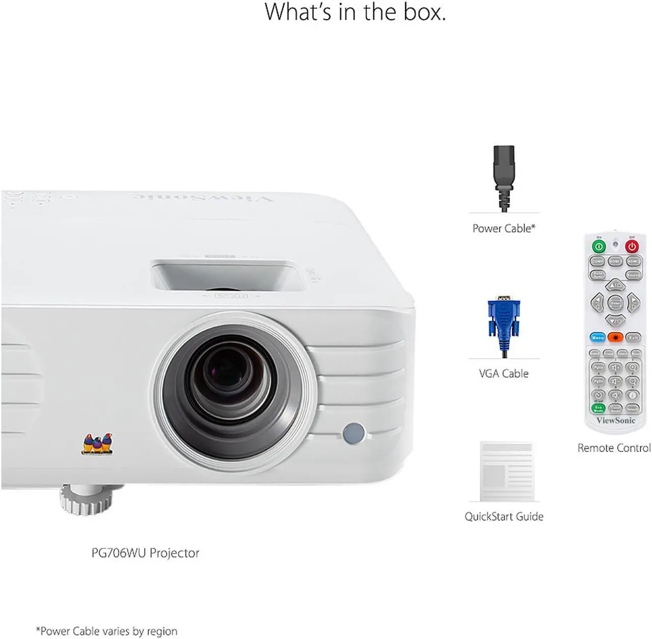 Alt view image 6 of 6 - ViewSonic PG706WU 4000 Lumens WUXGA Projector with RJ45 LAN Control Vertical Keystoning and Optical Zoom for Home and Office