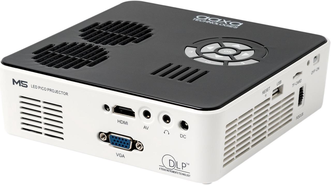 Alt view image 3 of 6 - AAXA M5 HD LED Micro Projector M5 HD LED Micro Projector