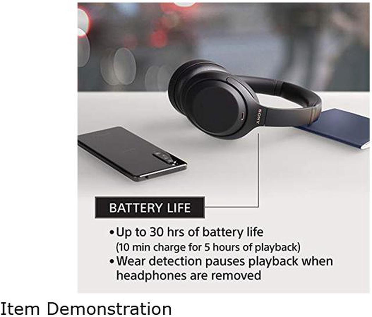 Alt view image 11 of 11 - Sony WH-1000XM4 Wireless Industry Leading Noise Canceling Overhead Headphones with Mic for Phone-Call and Alexa Voice Control, Black