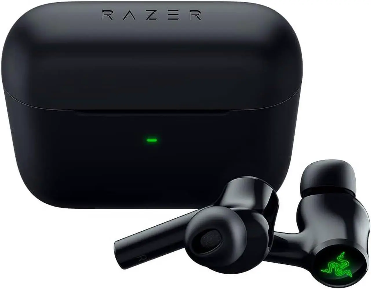 Main image of Razer Hammerhead True Wireless (2nd Gen) Bluetooth Gaming Earbuds: Chroma RGB Lighting -60ms Low-Latency- Active Noise Cancellation - Dual Environmental Noise Cancelling Microphones- Classic Black
