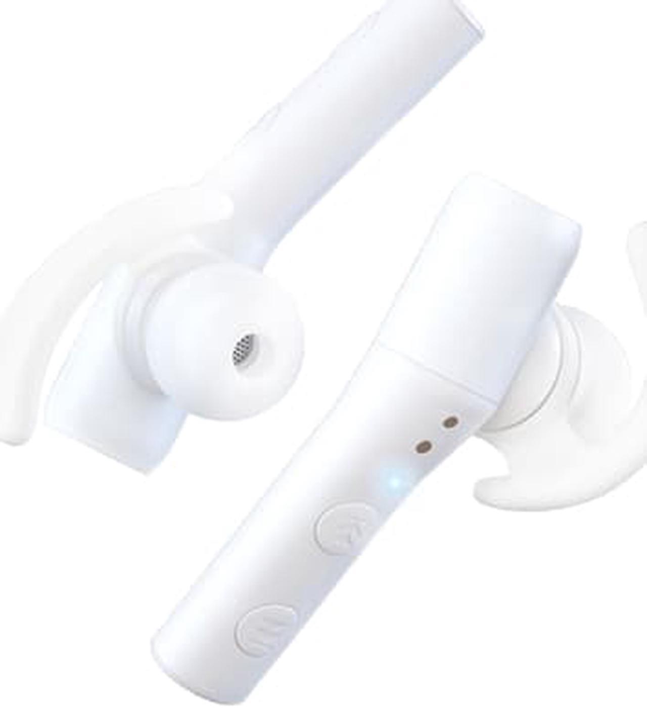 Alt view image 2 of 5 - TREBLAB X5 - High-End Bluetooth Earbuds w/Beryllium Speakers - True HD Sound, Deep Bass, Best Sports Running Truly Wireless Headphones, Noise Cancelling Mic Microphone, Waterproof IPX4 (White)