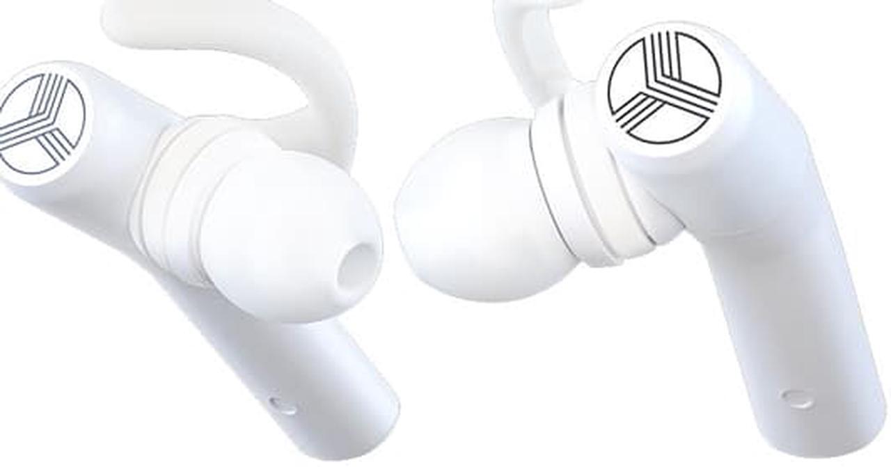 Alt view image 3 of 5 - TREBLAB X5 - High-End Bluetooth Earbuds w/Beryllium Speakers - True HD Sound, Deep Bass, Best Sports Running Truly Wireless Headphones, Noise Cancelling Mic Microphone, Waterproof IPX4 (White)