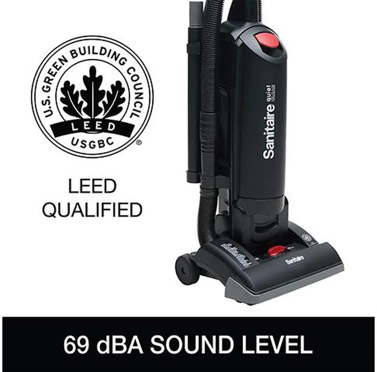 Alt view image 2 of 3 - Sanitaire Upright Vacuum,1-1/2 gal,Corded,120V SC5713D
