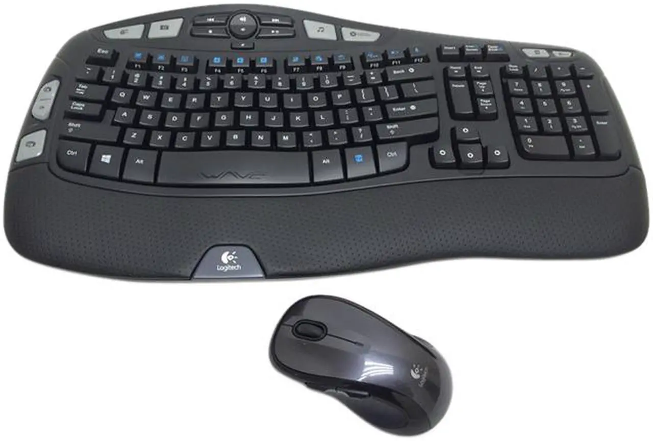 Main image of Logitech 920-002555 MK550 2.4 GHz Wireless Keyboard, Mouse - Laser - USB - Contoured - Black