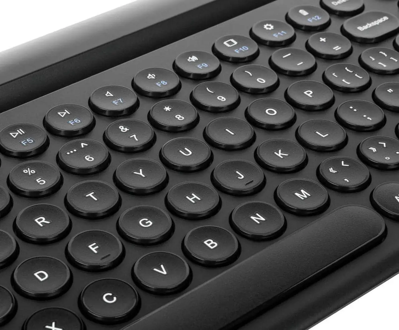 Alt view image 4 of 4 - Targus Multi-Device Bluetooth Antimicrobial Keyboard With Tablet/Phone Cradle - Wireless Connectivity - Bluetooth - English (US) - MAC, Tablet, Smartphone - PC, Mac - AKB867US