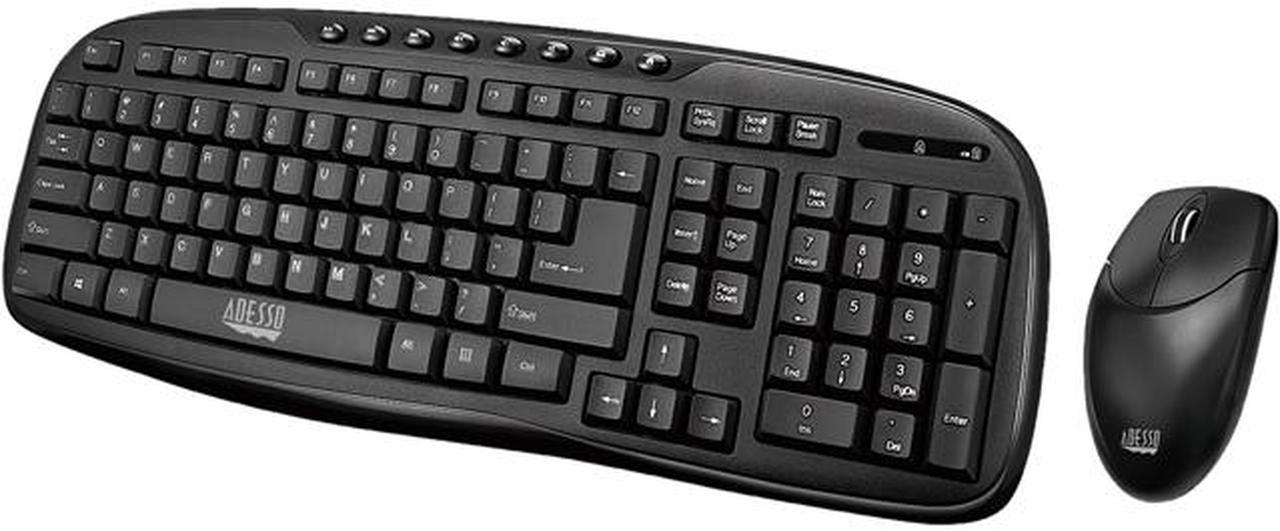 ADESSO WKB-1330CB ADESSO 2.4GHZ WIRELESS  EASYTOUCH DESKTOP MULTIMEDIA KEYBOARD AND MOUSE COMBO.