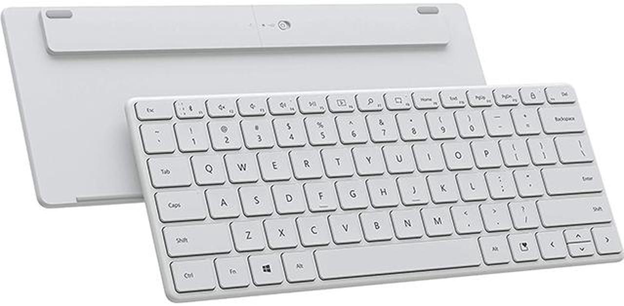 Alt view image 3 of 5 - Microsoft Designer Compact Keyboard - Glacier. Standalone Wireless Bluetooth Keyboard. Compatible with Bluetooth Enabled PCs/Mac
