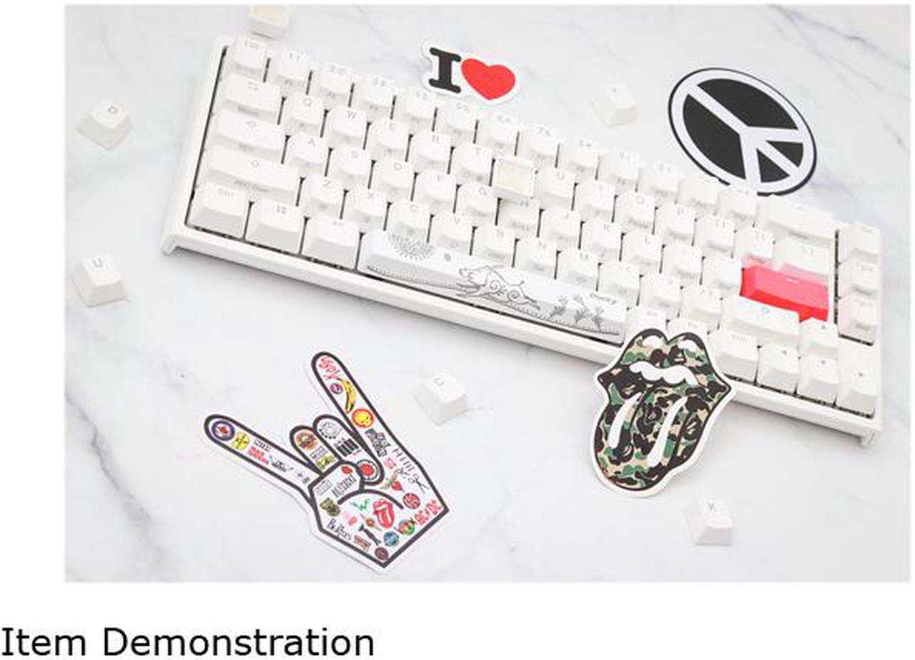 Alt view image 5 of 5 - Ducky One 2 SF 65% RGB LED Mechanical Keyboard, White w/ Cherry MX Silent Red Switches