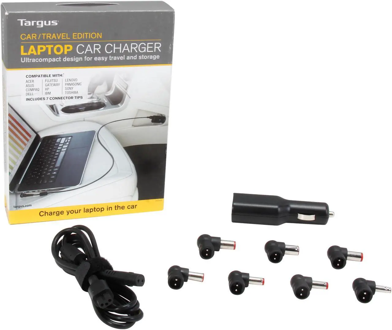 Alt view image 6 of 6 - Targus Laptop Car Charger (DC) - APD33US