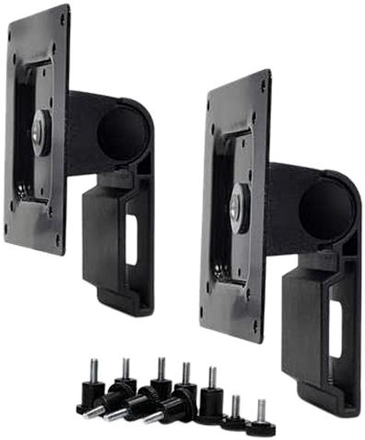 Ergotron 98-062-200 Dual Monitor Tilt Pivot Kit - Mounting Kit (2 Pivots, 2 Calbe Ties, Screws) For 2 Monitors - Black