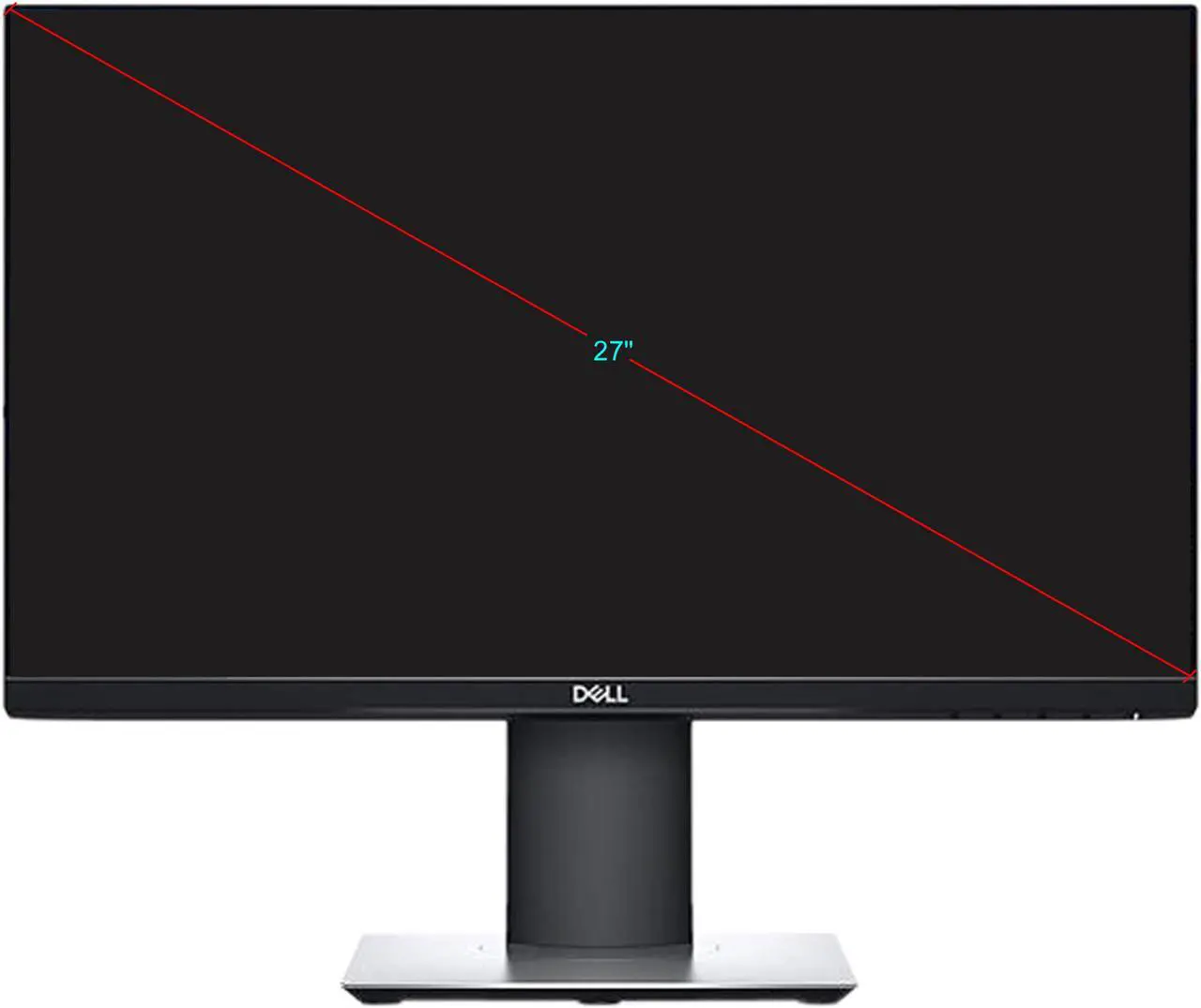 Alt view image 2 of 8 - Dell P2719HE 27" Full HD 1920 x 1080 DisplayPort HDMI VGA USB Hub Anti-Glare Flicker-Free UltraThin Bezel LED Backlit Height Adjustable IPS Monitor