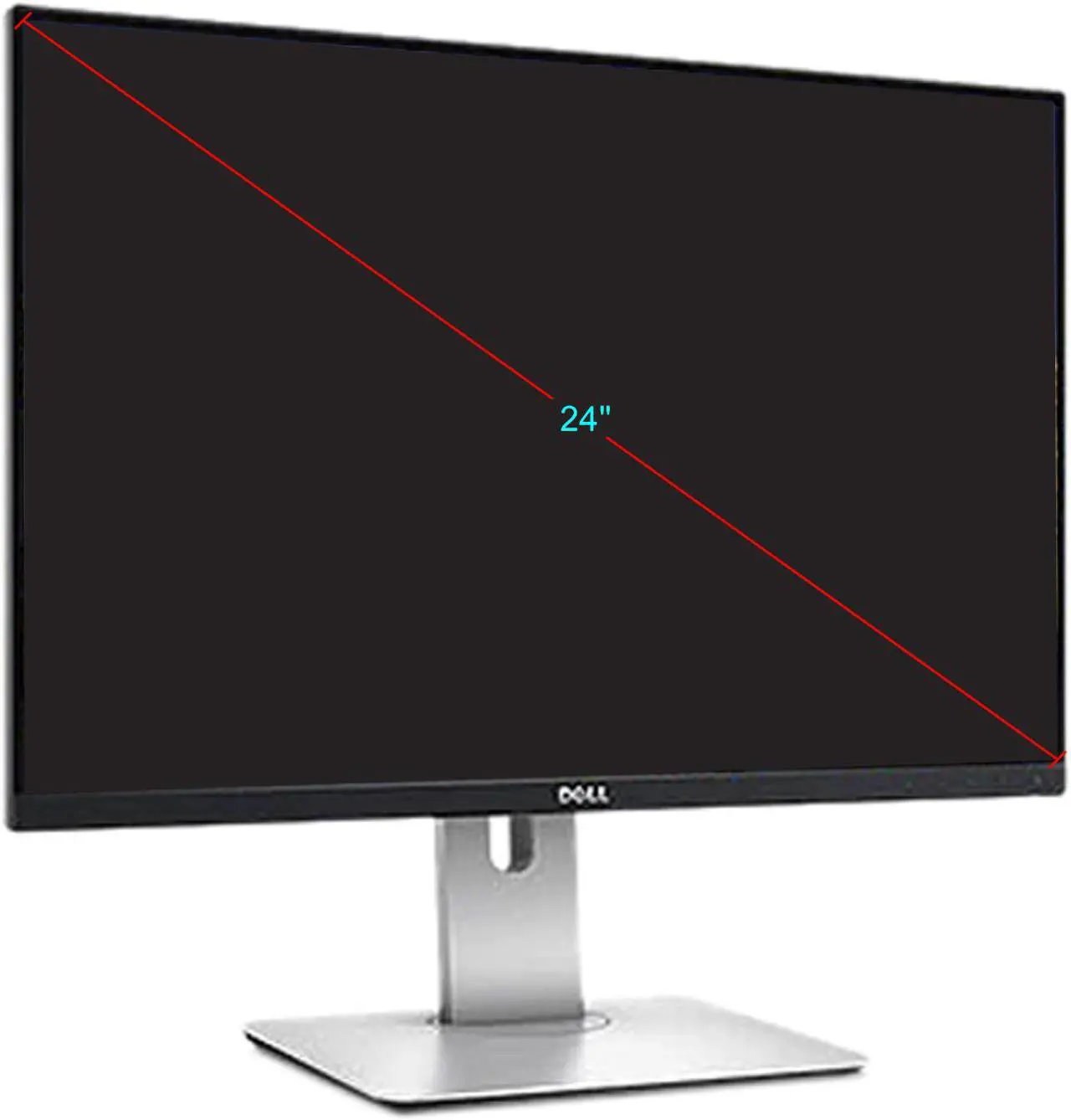 Alt view image 3 of 10 - Dell UltraSharp U2415 Full HD 1920 x 1200 HDMI DisplayPort USB 3.0 Hub Anti-Glare Backlit LED IPS Monitor
