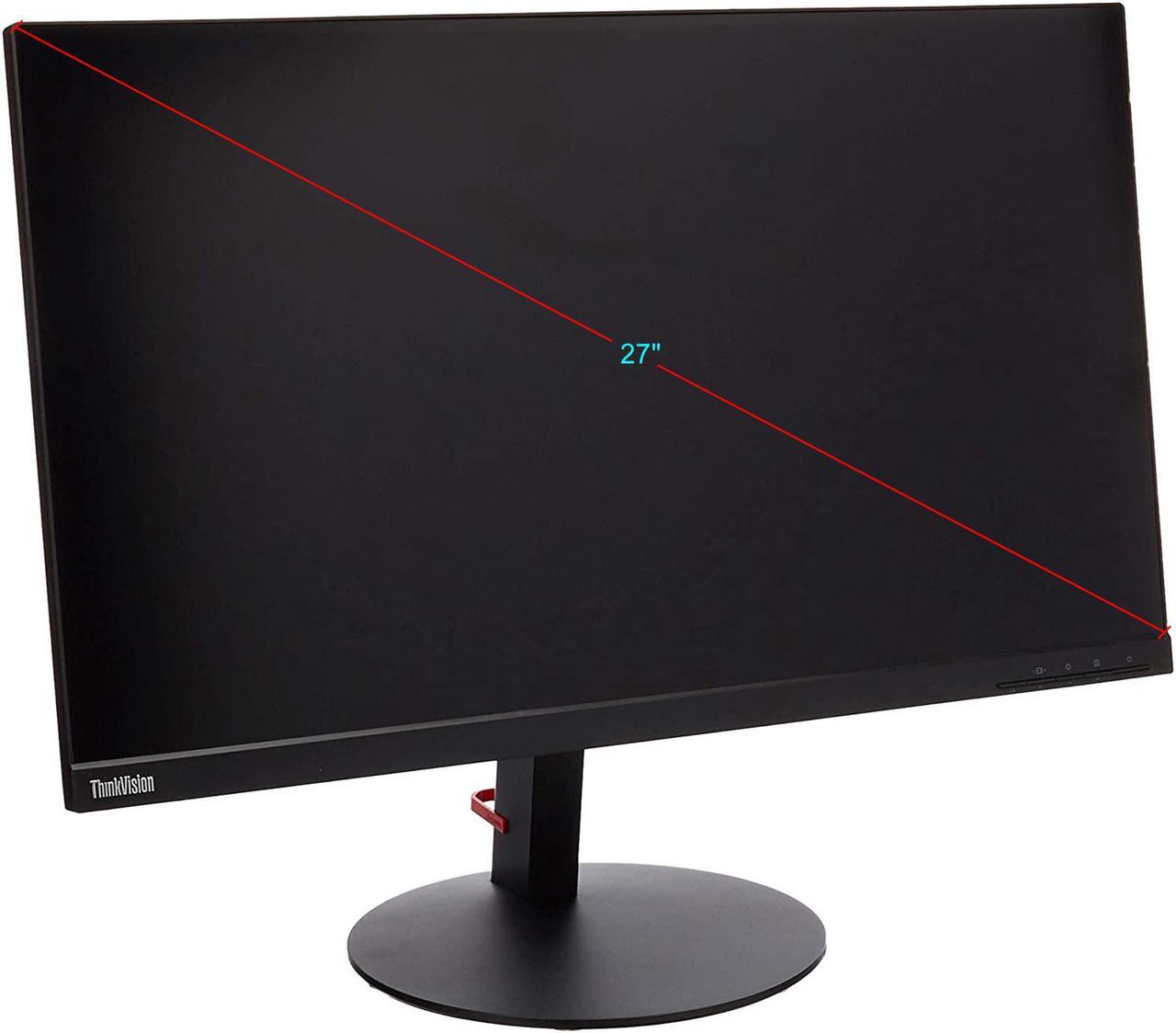 Alt view image 2 of 4 - Lenovo ThinkVision P27h-10 61AFGAR1US 27" 2560 x 1440p (2K), 60 Hz, Wide QHD IPS Type-C Monitor