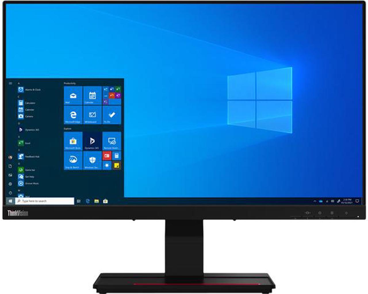 Lenovo ThinkVision T24t-20 62C5GAR1US Raven Black 23.8" 10-Point Capacitive Touch IPS Monitor Full HD 1920 x 1080 16:9 300 cd/m2