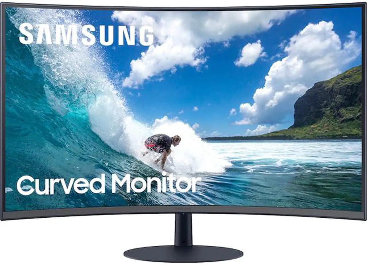 Main image of Samsung T55 Series LC27T550FDNXZA 27" Full HD 1920 x 1080 75Hz VGA, HDMI, DisplayPort FreeSync (AMD Adaptive Sync) Curved Monitor