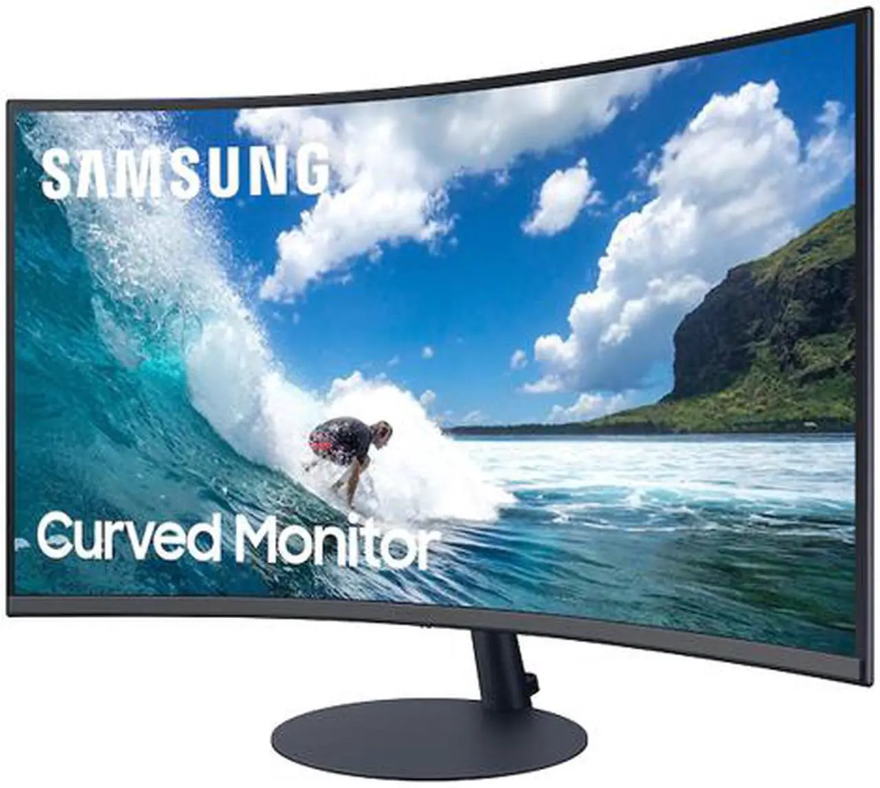 Alt view image 3 of 8 - Samsung T55 Series LC27T550FDNXZA 27" Full HD 1920 x 1080 75Hz VGA, HDMI, DisplayPort FreeSync (AMD Adaptive Sync) Curved Monitor