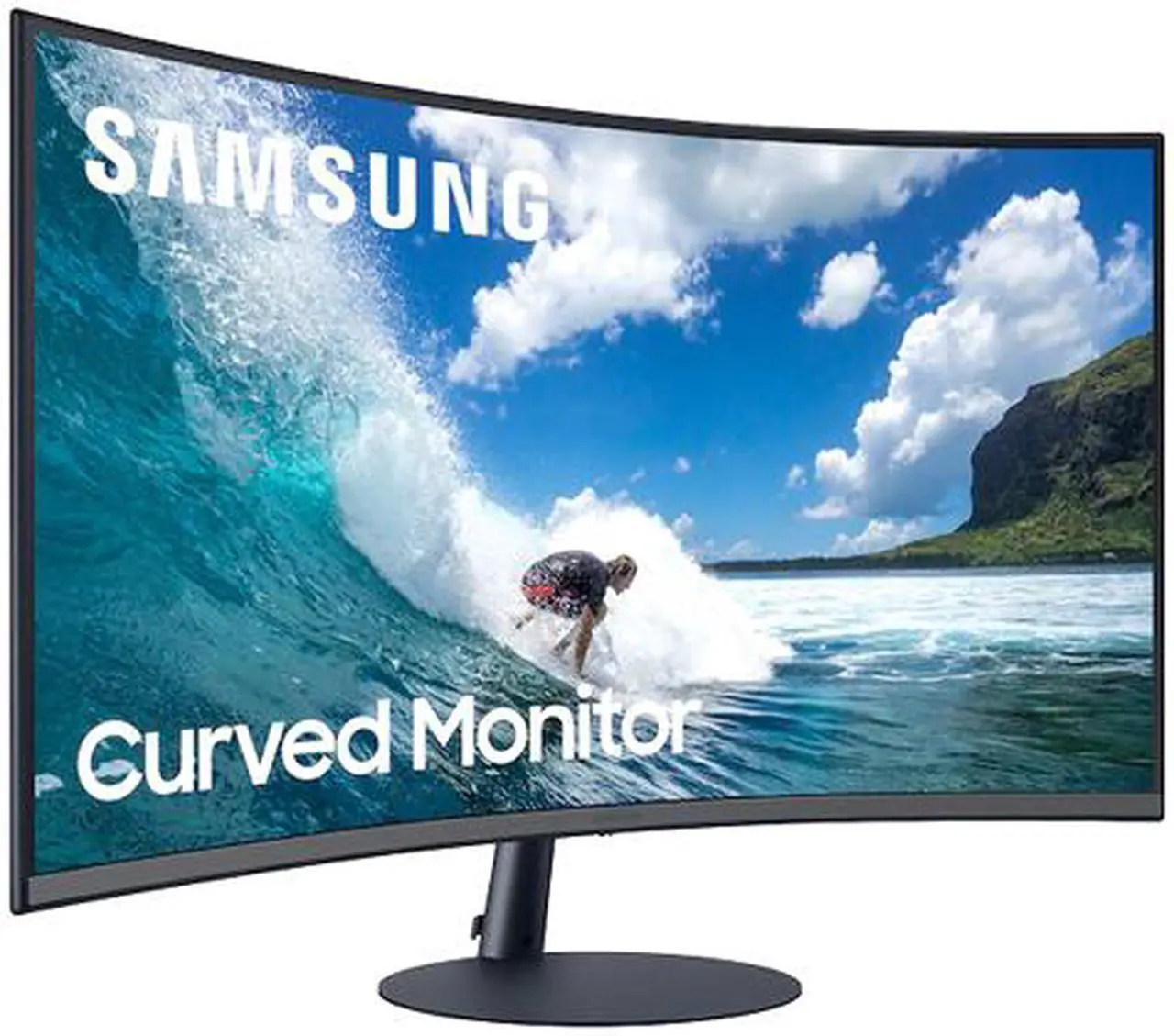 Alt view image 4 of 8 - Samsung T55 Series LC27T550FDNXZA 27" Full HD 1920 x 1080 75Hz VGA, HDMI, DisplayPort FreeSync (AMD Adaptive Sync) Curved Monitor