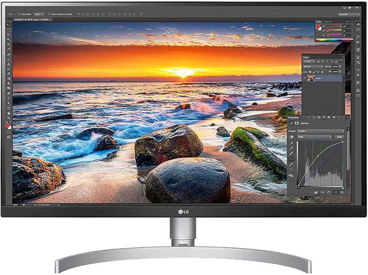 Main image of LG 27UL850-W 27" Ultra HD 3840 x 2160 4K 5ms (GTG) 2xHDMI DisplayPort USB Type-C Built-in Speakers AMD Radeon FreeSync Flicker Safe HDR 400 Borderless Anti-Glare Backlit LED IPS Monitor