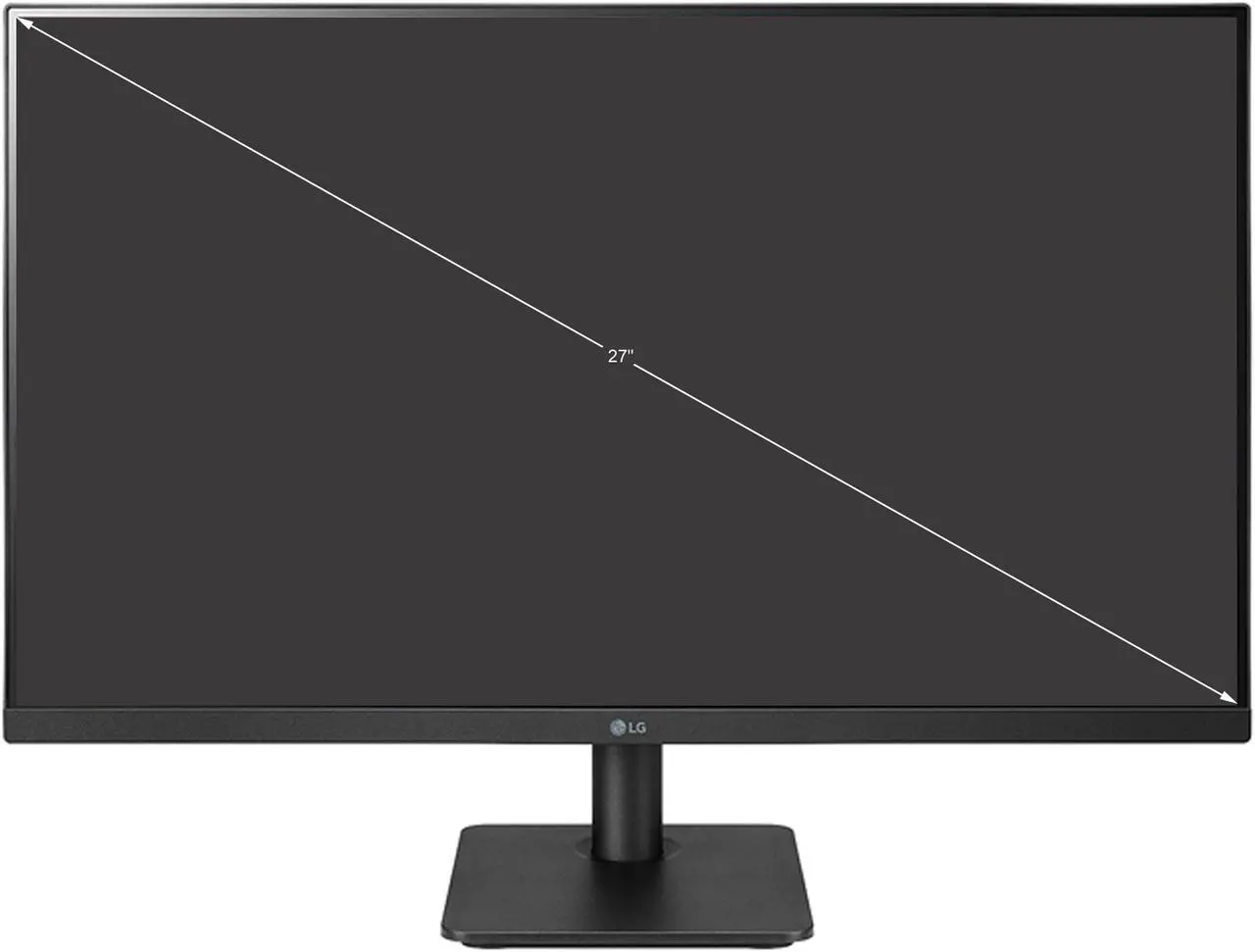Alt view image 2 of 10 - LG 27" 3-Side Borderless Monitor 27MP400-B 1920 x 1080 Full HD IPS 75Hz HDMI D-Sub FreeSync VESA Tilt Adjust