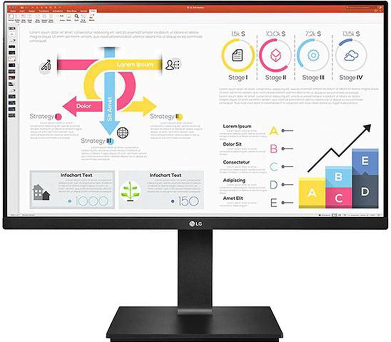 Main image of LG 24BP75Q-B LED Monitor 24" (23.8" Viewable) - 2560 x 1440 QHD - IPS - 300 cd/m2 - 1000:1 - HDR10 - 5 ms - HDMI, DisplayPort, USB-C - Black