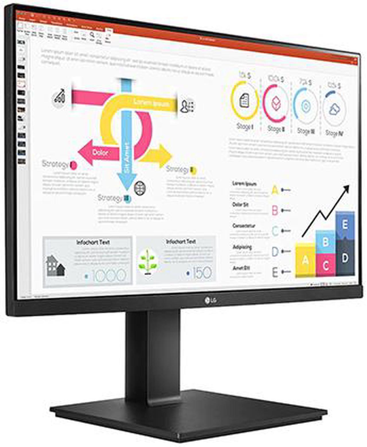 Alt view image 5 of 14 - LG 24BP75Q-B LED Monitor 24" (23.8" Viewable) - 2560 x 1440 QHD - IPS - 300 cd/m2 - 1000:1 - HDR10 - 5 ms - HDMI, DisplayPort, USB-C - Black