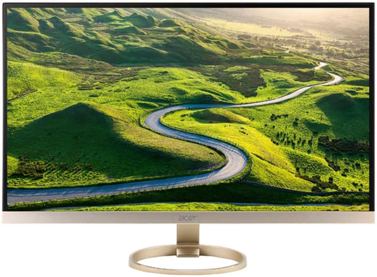 Alt view image 2 of 3 - Acer H7 Series H277HU kmidpx 27" Gold LED Monitor, 2560 x 1440, 16:9, 100,000,000:1, 350 cd/m2, HDMI, DVI, DisplayPort, Tilt, Built-in Speaker