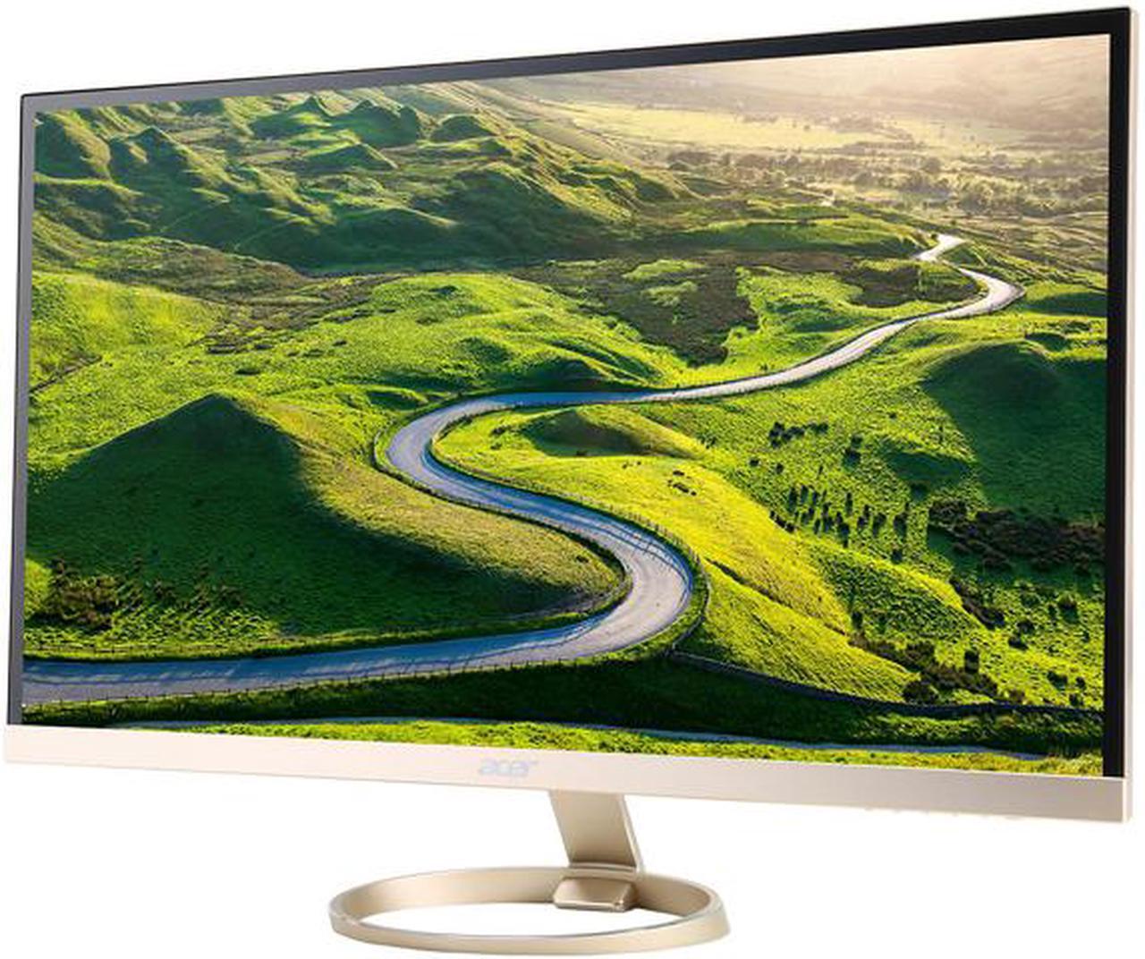 Main image of Acer H7 Series H277HU kmidpx 27" Gold LED Monitor, 2560 x 1440, 16:9, 100,000,000:1, 350 cd/m2, HDMI, DVI, DisplayPort, Tilt, Built-in Speaker