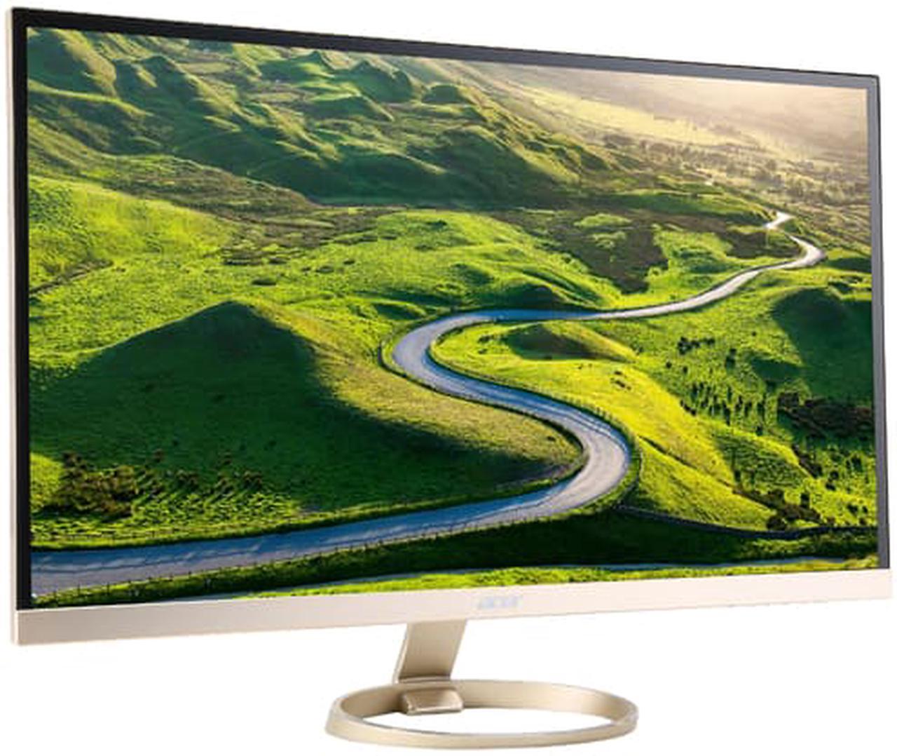 Alt view image 3 of 3 - Acer H7 Series H277HU kmidpx 27" Gold LED Monitor, 2560 x 1440, 16:9, 100,000,000:1, 350 cd/m2, HDMI, DVI, DisplayPort, Tilt, Built-in Speaker