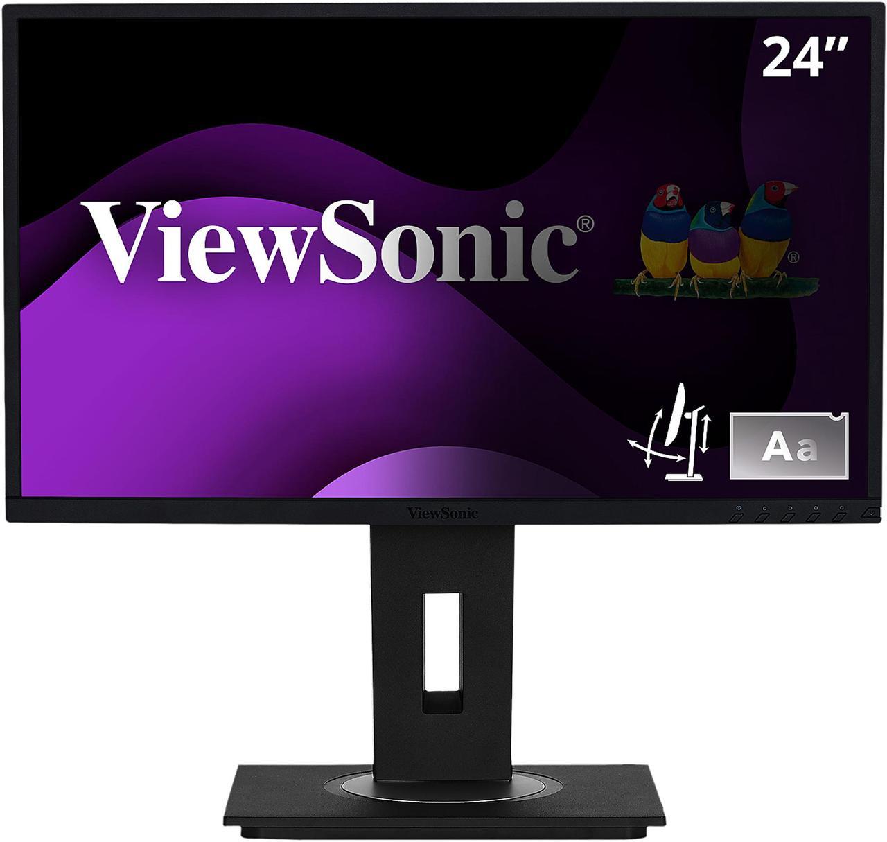 ViewSonic VG2448-PF 24 Inch IPS 1080p Ergonomic Monitor with Built-In Privacy Filter HDMI DisplayPort USB and 40 Degree Tilt